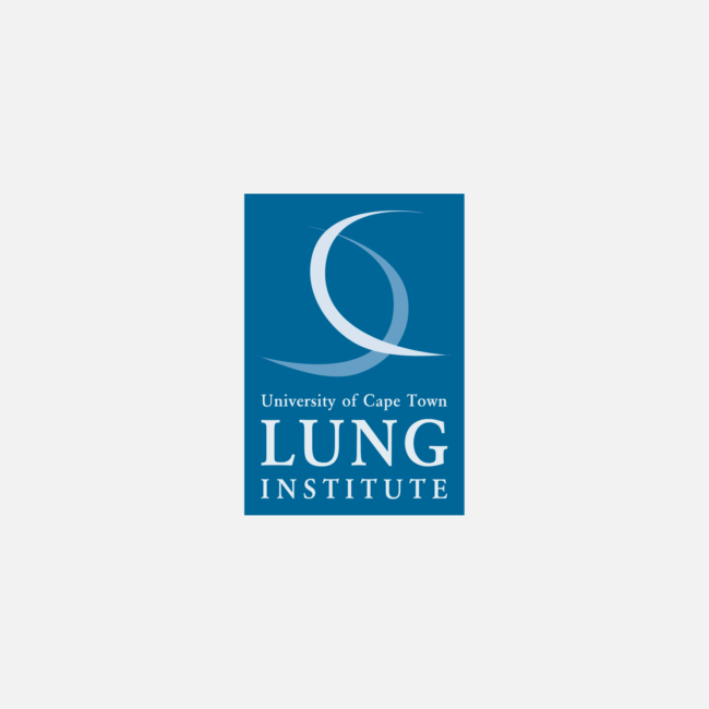 Logo of UCT Lung Institute designed by Imago Visual, symbolising the integration of diverse medical disciplines.