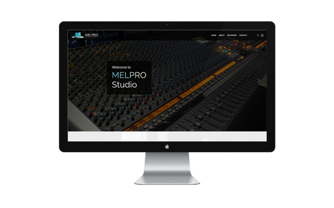 Digital interface for MELPRO Studio website.