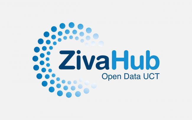 Branding elements for UCT's Ziva Hub.