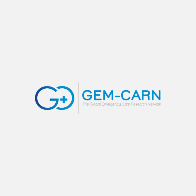 Logo of GEM-CARN designed by Imago Visual, symbolising global emergency care innovation.